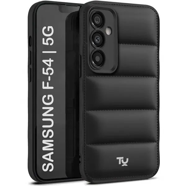 TRUEUPGRADE_Back_Case_Cover_for_Samsung_Galaxy_F54_5G_|_Compatible_for_Samsung_Galaxy_F54_5G_Back_Case_Cover_|_Puff_Case_with_Camera_Protection_|Black