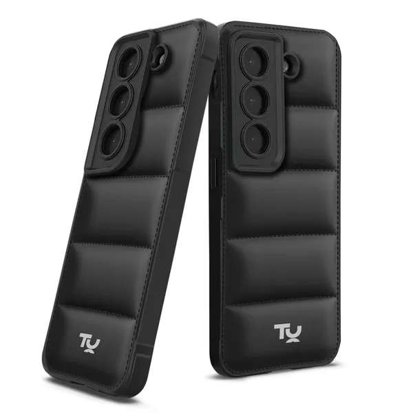 TRUEUPGRADE_Back_Case_Cover_for_Samsung_Galaxy_S21_FE_5G_|_Compatible_for_Samsung_Galaxy_S21_FE_5G_Back_Case_Cover_|_Puff_Case_with_Camera_Protection_|Black
