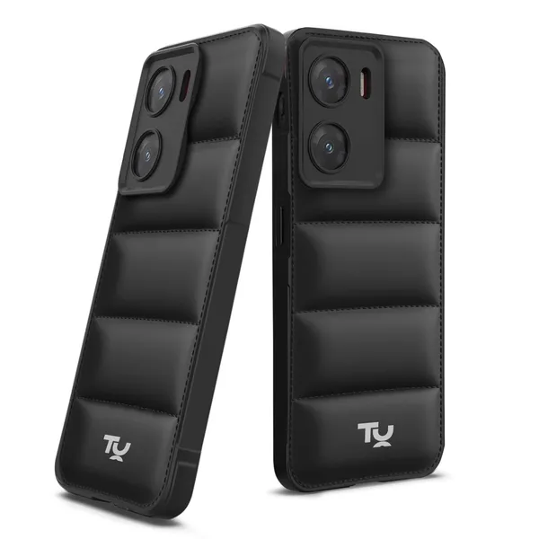 TRUEUPGRADE_Back_Case_Cover_for_Vivo_V29e_5G_|_Compatible_for_Vivo_V29e_5G_Back_Case_Cover_|_Puff_Case_with_Camera_Protection_|Black