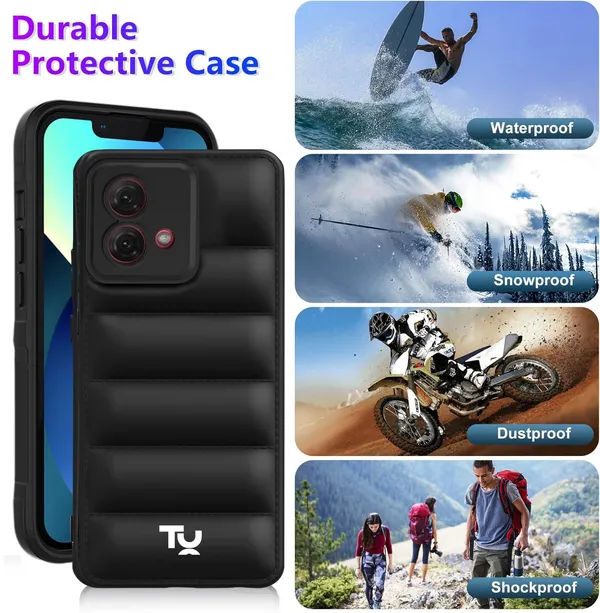 TRUEUPGRADE_Back_Case_Cover_for_Motorola_Moto_G84_5G_|_Compatible_for_Motorola_Moto_G84_5G_Back_Case_Cover_|_Puff_Case_with_Camera_Protection_|_Black