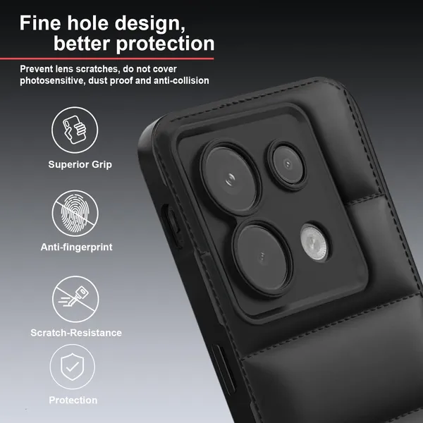 TRUEUPGRADE_Back_Case_Cover_for_Mi_Redmi_Note_13_Pro_5G_|_Compatible_for_Mi_Redmi_Note_13_Pro_5G_Back_Case_Cover_|_Puff_Case_with_Camera_Protection_|_Black
