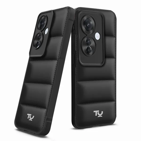 TRUEUPGRADE_Back_Case_Cover_for_Oppo_F25_Pro_(5G)_|_Compatible_for_Oppo_F25_Pro_(5G)_Back_Case_Cover_|_Puff_Case_with_Camera_Protection_|_Black