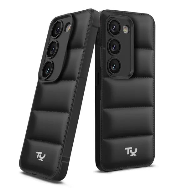 TRUEUPGRADE_Designed_for_Oppo_Reno_12/12_Pro_5G_|_Camera_Bump_&_360�_Flexible_Puff_Armor_Protection_|_Matte_Soft_Shock_Proof_Rubberised_Back_Case_Cover_(Black)