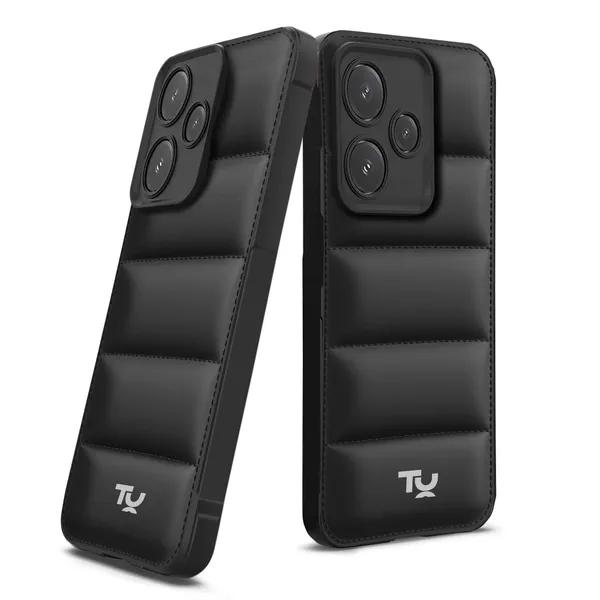 TRUEUPGRADE_Designed_for_Mi_Redmi_Note_9_Pro/Note_9_Pro_Max/Poco_M2_Pro/Note_10_Lite_|_Camera_Bump_&_360�_Flexible_Puff_Armor_Protection_|_Matte_Soft_Shock_Proof_Rubberised_Back_Case_Cover_(Black)