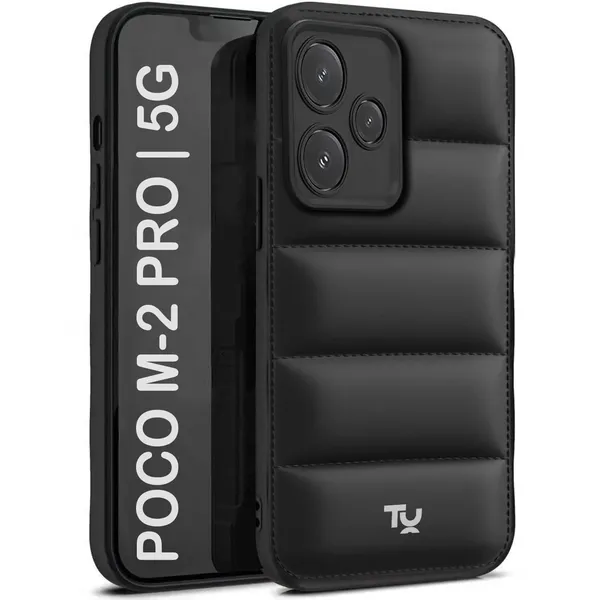 TRUEUPGRADE_Back_Case_Cover_for_Mi_Redmi_Note_9_Pro/Redmi_Note_9_Pro_Max/Poco_M2_Pro/Redmi_Note_10_Lite_|_Compatible_for_Redmi_Note_10_Lite_Back_Case_Cover_|_Puff_Case_with_Camera_Protection_|_Black