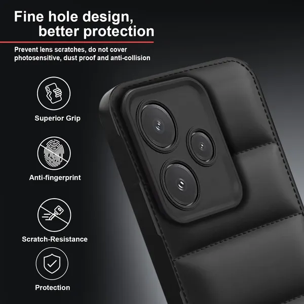 TRUEUPGRADE_Back_Case_Cover_for_Mi_Redmi_Note_9_Pro/Redmi_Note_9_Pro_Max/Poco_M2_Pro/Redmi_Note_10_Lite_|_Compatible_for_Redmi_Note_10_Lite_Back_Case_Cover_|_Puff_Case_with_Camera_Protection_|_Black