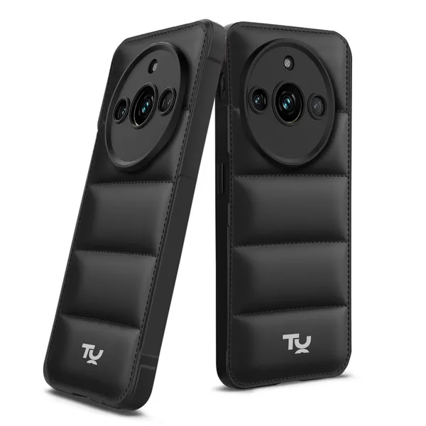 TRUEUPGRADE_Designed_for_Realme_11_Pro_/_11_Pro+_Plus_(5G)_|_Camera_Bump_&_360�_Flexible_Puff_Armor_Protection_|_Matte_Soft_Shock_Proof_Rubberised_Back_Case_Cover_(Black)