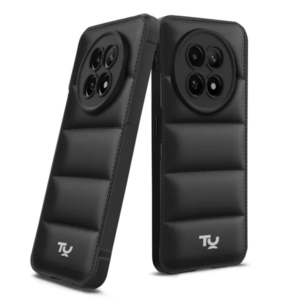 TRUEUPGRADE_Designed_for_Realme_12x_/_Realme_12_/_Realme_C65_/_Narzo_70x_(5G)_|_Camera_Bump_&_360�_Flexible_Puff_Armor_Protection_|_Matte_Soft_Shock_Proof_Rubberised_Back_Case_Cover_(Black)