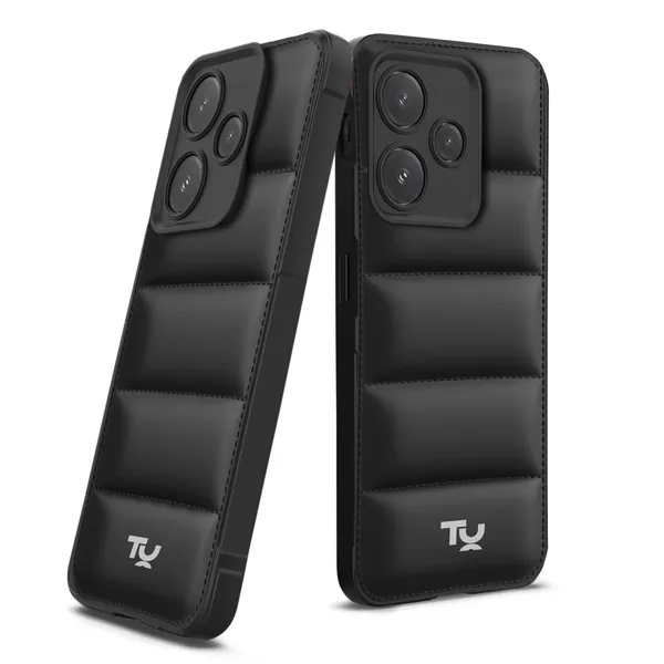 TRUEUPGRADE_Back_Case_Cover_for_Mi_Redmi_12_5G_|_Compatible_for_Mi_Redmi_12_5G_Back_Case_Cover_|_Puff_Case_with_Camera_Protection_|_Black