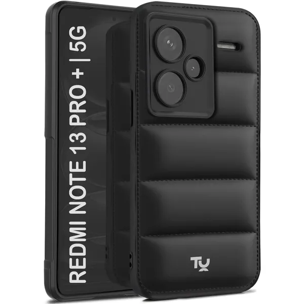 TRUEUPGRADE_Back_Case_Cover_for_Mi_Redmi_Note_13_Pro_Plus_5G_|_Compatible_for_Mi_Redmi_Note_13_Pro_Plus_5G_Back_Case_Cover_|_Puff_Case_with_Camera_Protection_|_Black