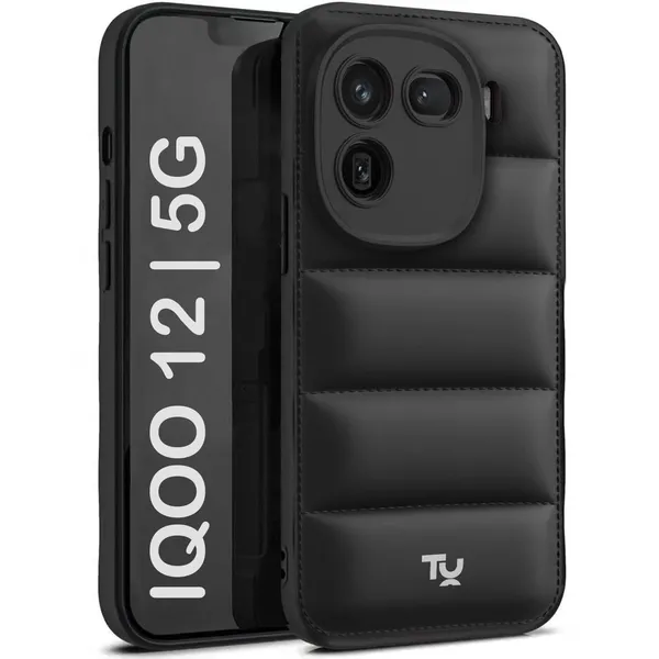 Iqoo_12_5G_Black_Silicone_Protective_Back_Case_Cover