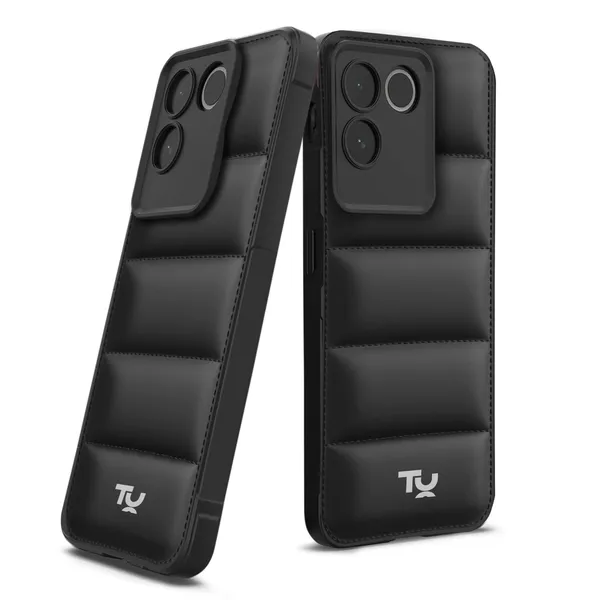 TRUEUPGRADE_Back_Case_Cover_for_iQOO_Z7_Pro_5G_/_Vivo_T2_Pro_5G_|_Compatible_for_iQOO_Z7_Pro_5G_/_Vivo_T2_Pro_5G_Back_Case_Cover_|_Puff_Case_with_Camera_Protection_|Black