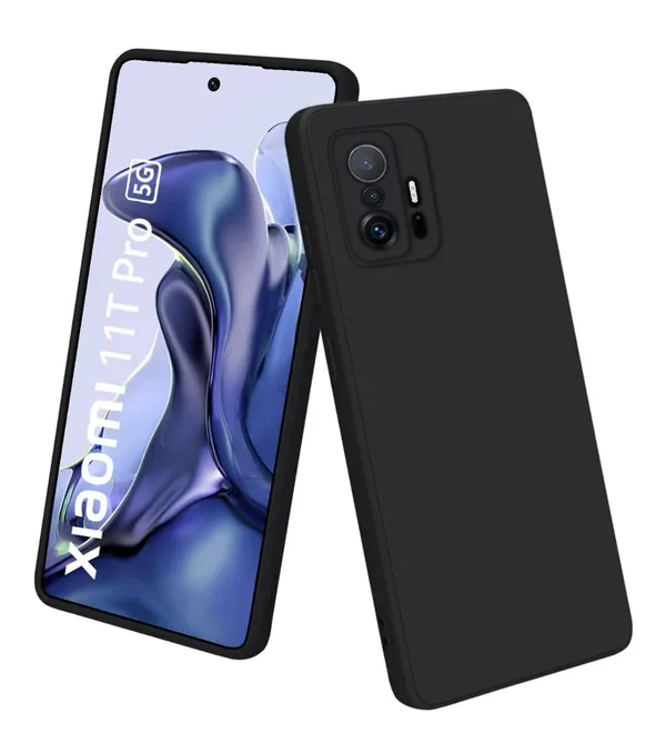 TRUEUPGRADE_Liquid_Silicone_Back_Case_Cover_Compatible_for_Xiaomi_11T_Pro_5G_|_Microfiber_Inside_|_360_Degree_Protection_Back_Cover_Case_for_Xiaomi_11T_Pro_5G_-_Black