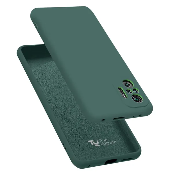 TRUEUPGRADE_Soft_Silicone_Slim_Matte_Liquid_Silicone_TPU_Shockproof_Slim_Back_Cover_Case_for_Mi_Redmi_Note_10s_/_10_/_Note_11_SE_(Green)