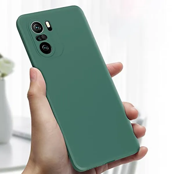 TRUEUPGRADE_Soft_Silicone_Slim_Matte_Liquid_Silicone_TPU_Shockproof_Slim_Back_Cover_Case_for_Mi_Redmi_Note_10s_/_10_/_Note_11_SE_(Green)