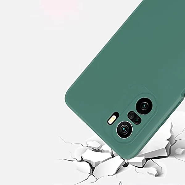TRUEUPGRADE_Soft_Silicone_Slim_Matte_Liquid_Silicone_TPU_Shockproof_Slim_Back_Cover_Case_for_Mi_Redmi_Note_10s_/_10_/_Note_11_SE_(Green)