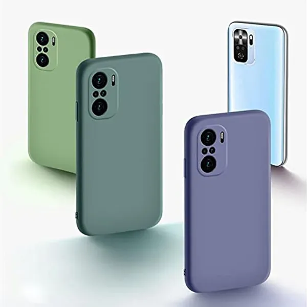 TRUEUPGRADE_Soft_Silicone_Slim_Matte_Liquid_Silicone_TPU_Shockproof_Slim_Back_Cover_Case_for_Mi_Redmi_Note_10s_/_10_/_Note_11_SE_(Green)