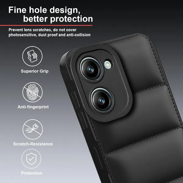 TRUEUPGRADE_Back_Case_Cover_for_Realme_10_PRO_5G_|_Compatible_for_Realme_10_PRO_5G_Back_Case_Cover_|_Puff_Case_with_Camera_Protection_|Black