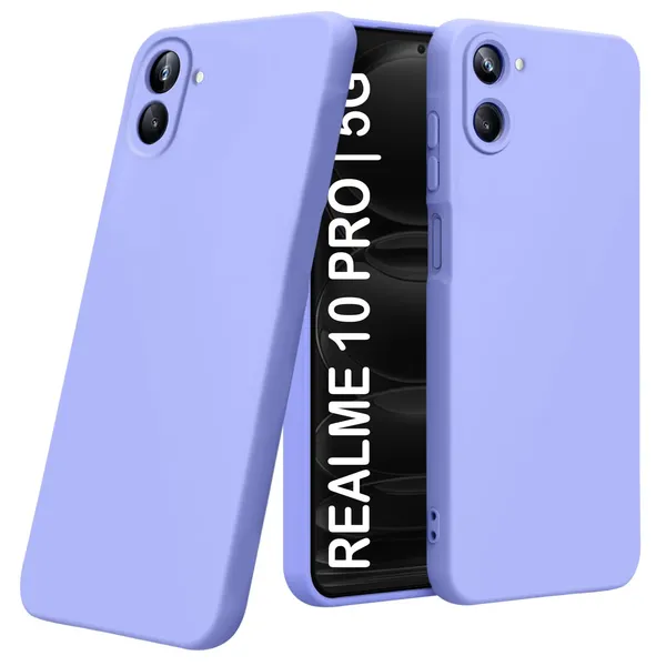 TRUEUPGRADE_Compatible_with_Realme_10_Pro_5G_Back_Cover_Case,_Liquid_Silicone_Cover,_Full_Body_Protective_Cover,_Shockproof,_Anti-Scratch_Soft_Microfiber_Lining_-_Purple