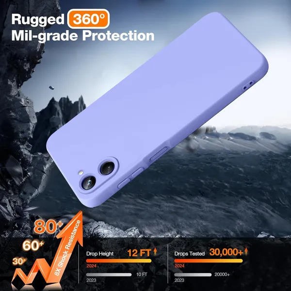 TRUEUPGRADE_Compatible_with_Realme_10_Pro_5G_Back_Cover_Case,_Liquid_Silicone_Cover,_Full_Body_Protective_Cover,_Shockproof,_Anti-Scratch_Soft_Microfiber_Lining_-_Purple