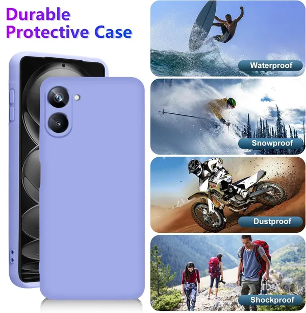 TRUEUPGRADE_Compatible_with_Realme_10_Pro_5G_Back_Cover_Case,_Liquid_Silicone_Cover,_Full_Body_Protective_Cover,_Shockproof,_Anti-Scratch_Soft_Microfiber_Lining_-_Purple