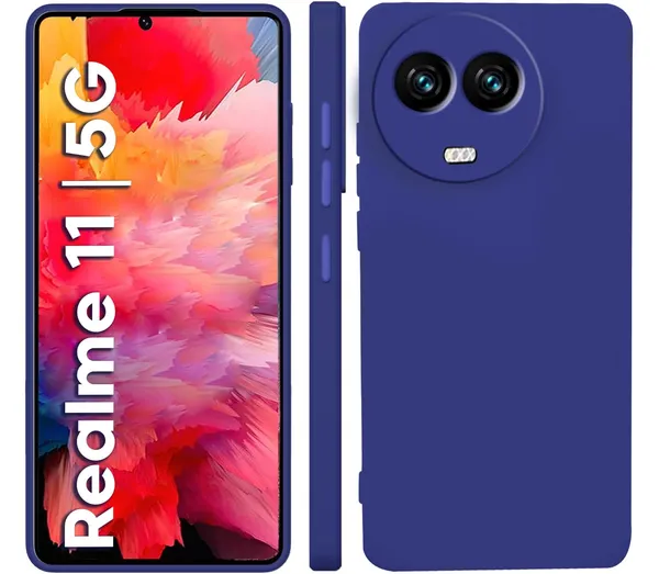 TRUEUPGRADE_Liquid_Silicone_Designed_Back_Case_Cover_for_Realme_11_/_11X_5G_/_C67_5G_/_Narzo_60X_5G_|_Microfiber_Inside_|_Bumper_Back_Cover_Case_for_Realme_11_5G_-_Blue