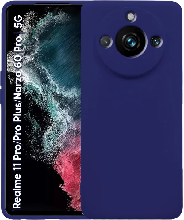 Realme_11_Pro_|_Pro_Plus_|_Narzo_60_Pro_5G_Blue_Silicone_Protective_Back_Case_Cover
