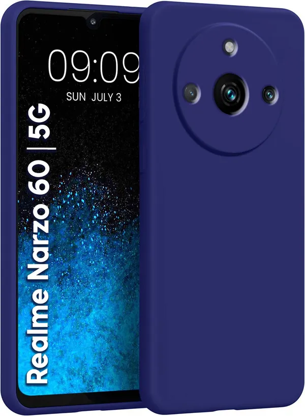 TRUEUPGRADE_Compatible_with_Realme_11_Pro/Pro_Plus/Narzo_60_Pro_5G_Back_Cover_Case,_Liquid_Silicone_Cover,_Full_Body_Protective_Cover,_Shockproof,_Slim_Phone_Cover_-_Blue