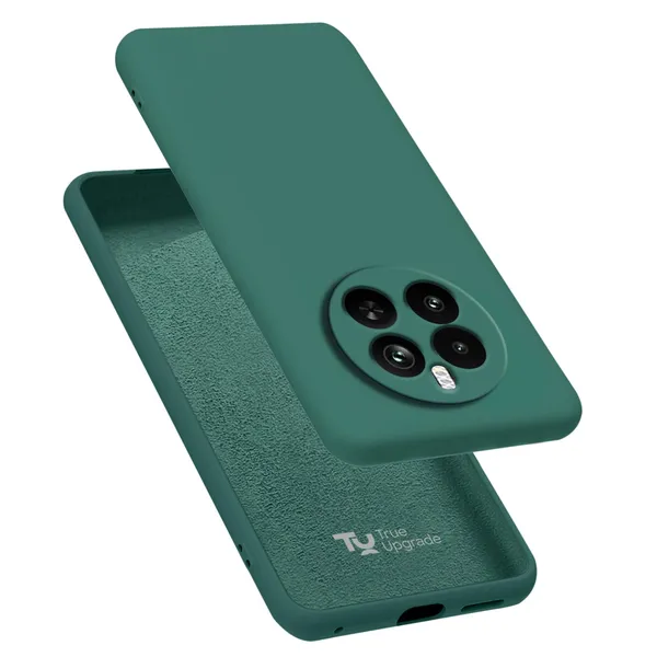 TRUEUPGRADE_Liquid_Silicone_Designed_Back_Case_Cover_for_Realme_12_Plus_5G_/_Realme_P1_5G_/_Narzo_70_5G_/_Narzo_70_Pro_5G_|_Microfiber_Inside,_Full_Protection_|_Bumper_Back_Cover_-_Green