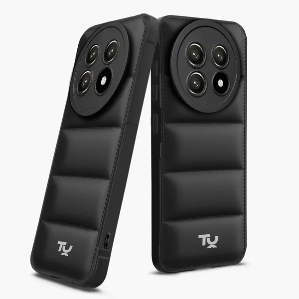 TRUEUPGRADE_Back_Case_Cover_for_Realme_13_Pro_5G_/_13_Pro_Plus_5G_|_Compatible_for_Realme_13_Pro_5G_/_13_Pro_Plus_5G_Back_Case_Cover_|_Puff_Case_with_Camera_Protection_|Black