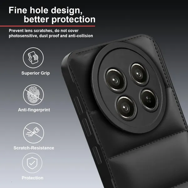 TRUEUPGRADE_Back_Case_Cover_for_Realme_13_Pro_5G_/_13_Pro_Plus_5G_|_Compatible_for_Realme_13_Pro_5G_/_13_Pro_Plus_5G_Back_Case_Cover_|_Puff_Case_with_Camera_Protection_|Black