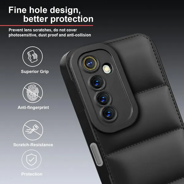 TRUEUPGRADE_Back_Case_Cover_for_Realme_6_/_6i_|_Compatible_for_Realme_6_/_6i_Back_Case_Cover_|_Puff_Case_with_Camera_Protection_|Black