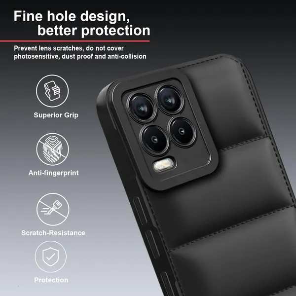 TRUEUPGRADE_Back_Case_Cover_for_Realme_8_4G_/_Realme_8_Pro_|_Compatible_for_Realme_8_4G_/_Realme_8_Pro_Back_Case_Cover_|_Puff_Case_with_Camera_Protection_|Black