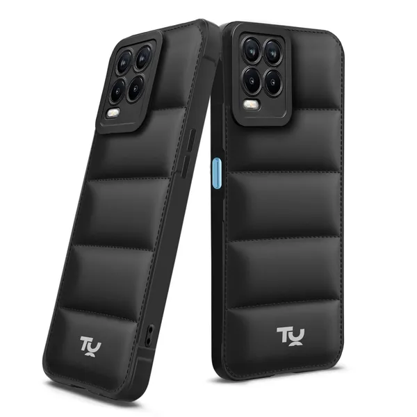 TRUEUPGRADE_Back_Case_Cover_for_Realme_8_5G/8s_5G/Narzo_30_5G_|_Compatible_for_Realme_8_5G_/_8s_5G/_Narzo_30_5G_Back_Case_Cover_|_Puff_Case_with_Camera_Protection_|Black