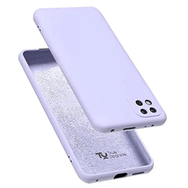 TRUEUPGRADE_Liquid_Silicone_Designed_Case_Cover_for_Realme_8i_|_Realme_Narzo_50_|_Microfiber_Inside_|Back_Cover_Case_for_Realme_8i_-_Purple