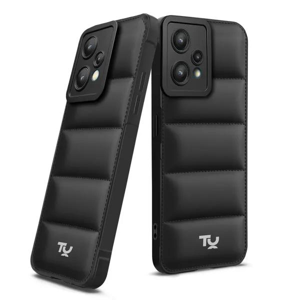 TRUEUPGRADE_Back_Case_Cover_for_Realme_9_4G_/_Realme_9_Pro_Plus_5G_|_Compatible_for_Realme_9_4G_/_Realme_9_Pro_Plus_5G_Back_Case_Cover_|_Puff_Case_with_Camera_Protection_|Black