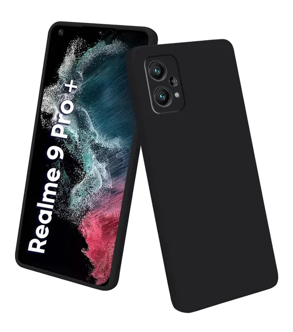 TRUEUPGRADE_Liquid_Silicone_Realme_9_Pro_Plus_5G_Back_Cover_Case|_Microfiber_Inside_|_360_Degree_Protection_Back_Cover_Case_for_Realme_9_Pro_Plus_5G_-_Black