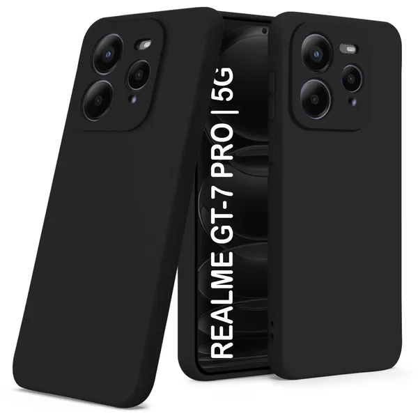 TRUEUPGRADE_Compatible_with_Realme_GT_7_Pro_5G_Back_Cover_Case,_Liquid_Silicone_Cover,_Full_Body_Protective_Cover,_Shockproof,_Anti-Scratch_Soft_Microfiber_Lining_-_Black