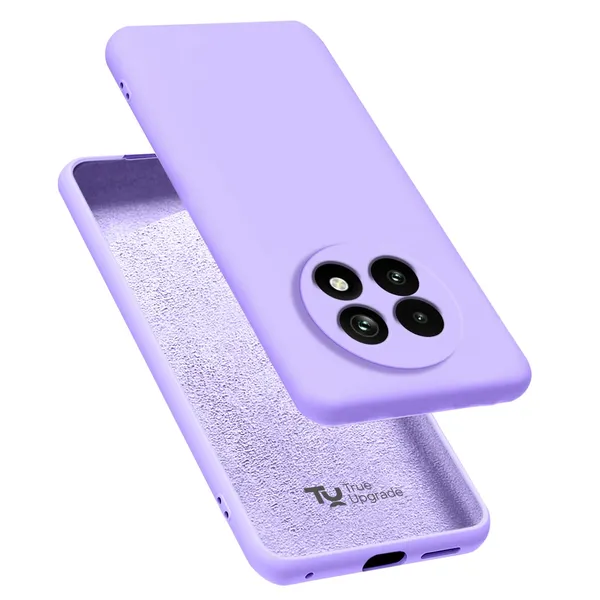 TRUEUPGRADE_Compatible_with_Realme_Narzo_70x_5G_/_N65_/_Realme_13/12_/_12X_5G_/_C65_5G_Back_Cover_Case,_Liquid_Silicone_Cover,_Shockproof,_Anti-Scratch_Soft_Microfiber_Lining_-_Purple
