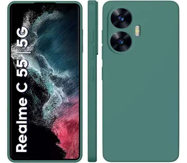 Realme_C55_|_Realme_Narzo_N55_Green_Silicone_Protective_Back_Case_Cover