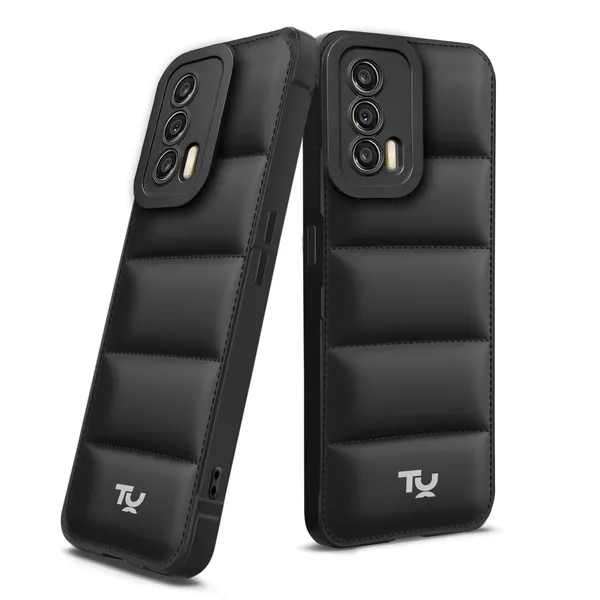 TRUEUPGRADE_Back_Case_Cover_for_Realme_X7_5G_|_Compatible_for_Realme_X7_5G_Back_Case_Cover_|_Puff_Case_with_Camera_Protection_|Black