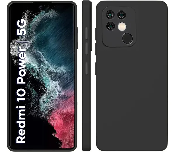 Mi_Redmi_10_|_Redmi_10_Power_Black_Silicone_Protective_Back_Case_Cover