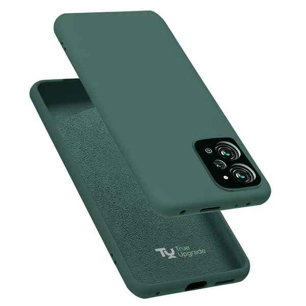 TRUEUPGRADE_Liquid_Silicone_Designed_Back_Case_Cover_for_Mi_Redmi_12_5G_/_4G_/_Poco_M6_Pro_5G_|_Microfiber_Inside_|_Bumper_Back_Cover_Case_for_Mi_Redmi_12_5G_/_4G_/_Poco_M6_Pro_5G_-_Green