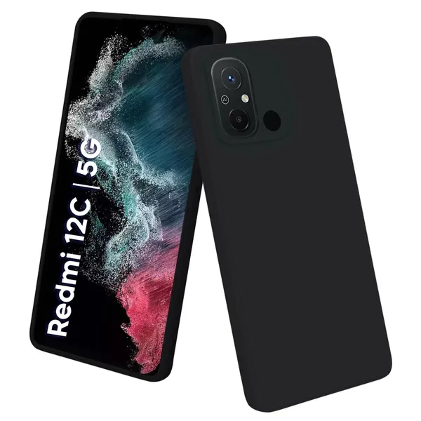 Mi_Redmi_12C_Black_Silicone_Protective_Back_Case_Cover
