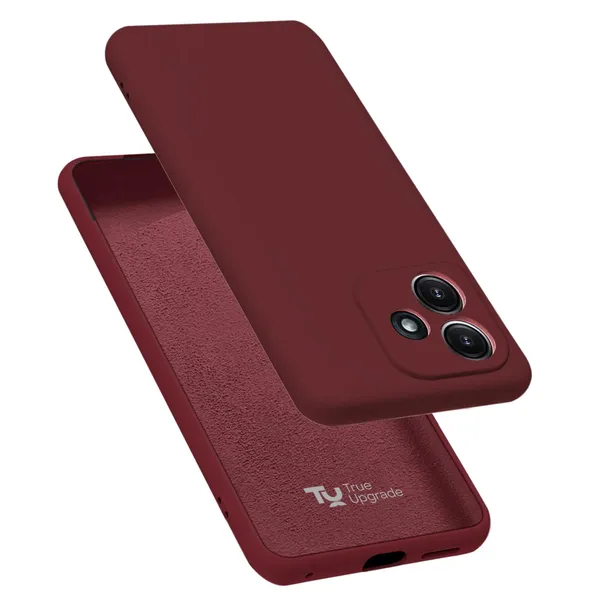 TRUEUPGRADE_Compatible_with_Mi_Redmi_13_5G_Back_Cover_Case,_Liquid_Silicone_Cover,_Full_Body_Protective_Cover,_Shockproof,_Slim_Phone_Cover,_Anti-Scratch_Soft_Microfiber_Lining_-_Wine