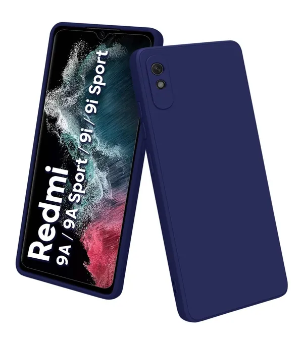 Mi_Redmi_9A_|_9A_Sport_|_9I_|_9I_Sport_Blue_Silicone_Protective_Back_Case_Cover