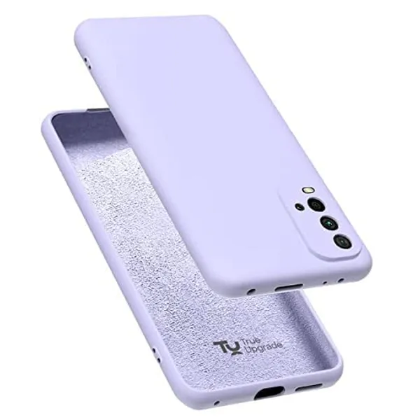 TRUEUPGRADE_Liquid_Silicone_Designed_Case_Cover_for_Redmi_9_Power_|_Microfiber_Inside_|Back_Cover_Case_for_Redmi_9_Power_-_Purple