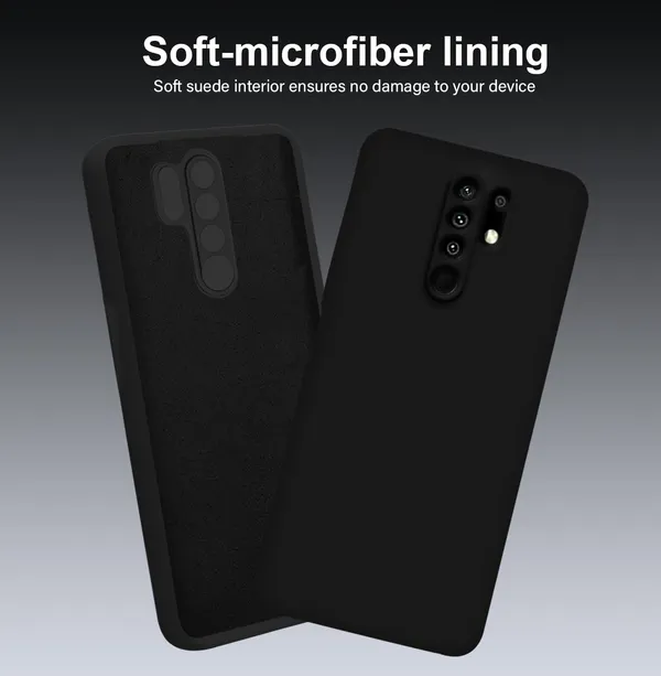 TRUEUPGRADE_Liquid_Silicone_Designed_Back_Case_Cover_for_Mi_Redmi_9_Prime/Poco_M2_|_Microfiber_Inside,_Full_Protection_|_Bumper_Back_Cover_Case_for_Mi_Redmi_9_Prime/Poco_M2_Black