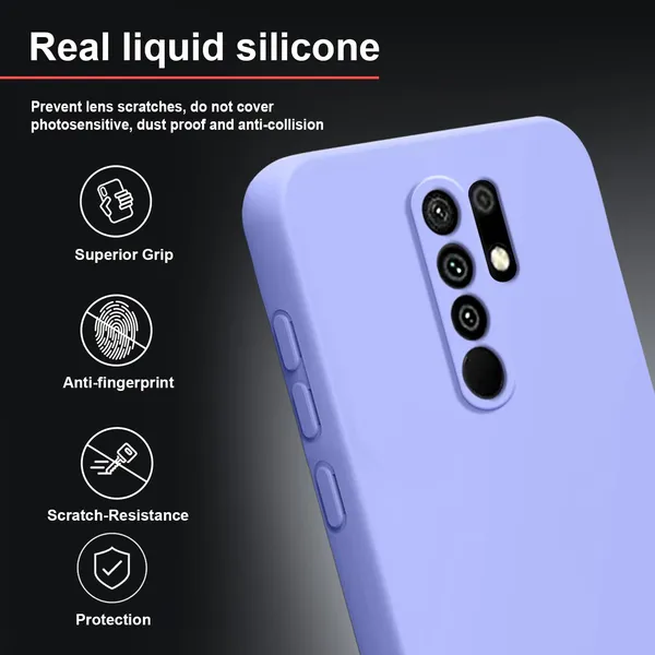 TRUEUPGRADE_Liquid_Silicone_Designed_Back_Case_Cover_for_Mi_Redmi_9_Prime/Poco_M2_|_Microfiber_Inside,_Full_Protection_|_Bumper_Back_Cover_Case_for_Mi_Redmi_9_Prime/Poco_M2_Purple