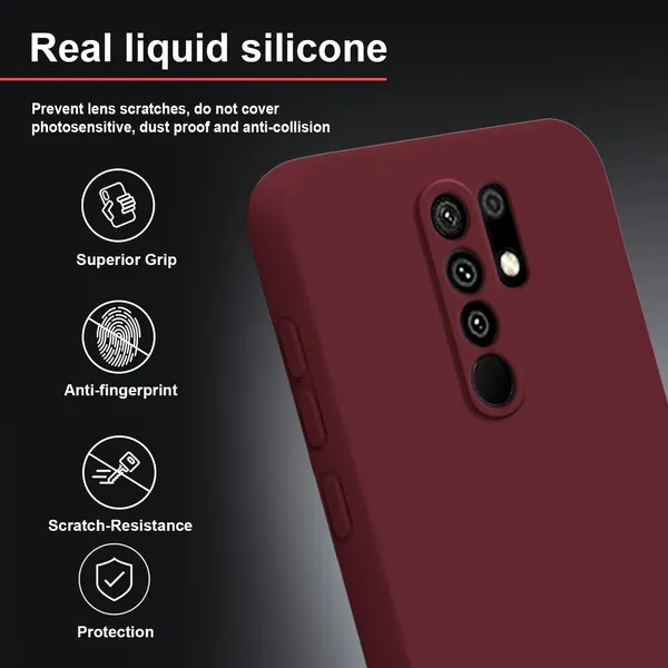 TRUEUPGRADE_Liquid_Silicone_Designed_Back_Case_Cover_for_Mi_Redmi_9_Prime/Poco_M2_|_Microfiber_Inside,_Full_Protection_|_Bumper_Back_Cover_Case_for_Mi_Redmi_9_Prime/Poco_M2_Wine